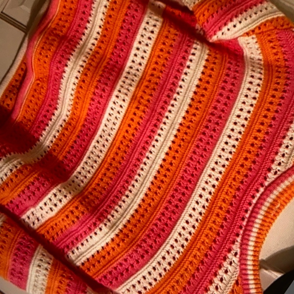 Brighten colorful striped blouse